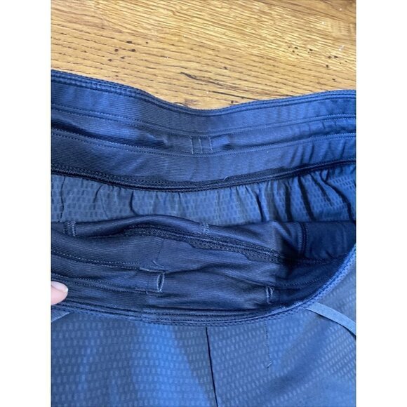 Lululemon Mens M T.H.E Short Luxtreme Liner 9" Heathered Textured Mercury Coal - Picture 2 of 7